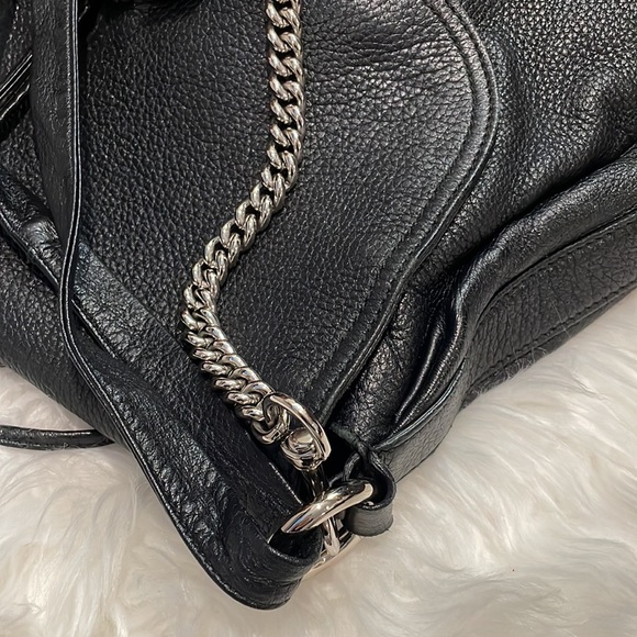 Gucci Pebble Leather Jungle Hobo Purse. Large XL Hobo Chain & Bamboo Accents - Picture 8 of 17